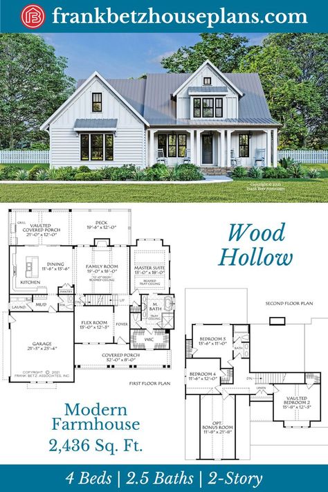 House Plans With Master On Main Floor, Master On Main Floor Plans, Main Floor Master House Plans, 3 Bedroom Home Floor Plans, Frank Betz, 3 Bedroom Floor Plan, Office Floor Plan, White Siding, Home Design Floor Plans