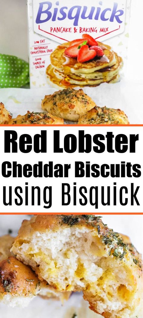 Bisquick cheddar bay biscuits are the best side dish. Red Lobster copycat style that's fluffy filled with cheese drizzled with garlic butter. #bisquick #cheddarbiscuits #redlobstercopycat #redlobsterbiscuits Cheese Biscuits Red Lobster, Red Lobster Biscuits With Bisquick, Cheddar Bay Biscuits Bisquick, Bisquick Bread, Red Lobster Cheese Biscuits, Red Lobster Copycat, Garlic Cheddar Biscuits, Lobster Biscuits, Red Lobster Cheddar Bay Biscuits