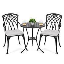 Patio Table And Chairs, Bistro Table Set, Round Dining Table Sets, Bistro Furniture, Bistro Table Outdoor, Table Bistrot, Aluminum Chairs, Outdoor Tables And Chairs, Outdoor Bistro Set