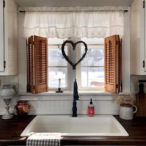 Classic Blinds, Above Kitchen Sink, Kitchen Shutters, Simple Window Treatments, Window Brands, Above Sink, Kitchen Window Curtains, Over Sink, Sleek Kitchen