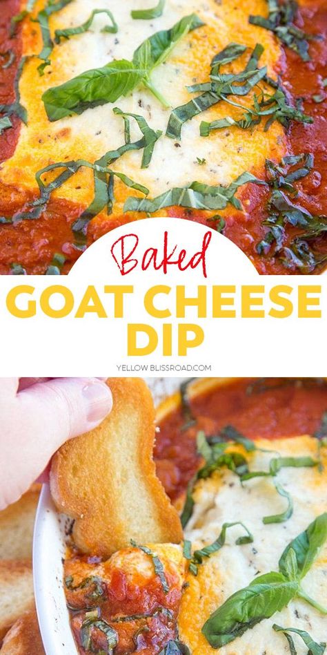 Hot Goat Cheese Dip, Tomato Goat Cheese Dip, Homemade Crostini, Baked Goat Cheese Dip, Marinara Dip, Baked Dip, Tonights Dinner, Goat Cheese Dip, Goat Milk Recipes