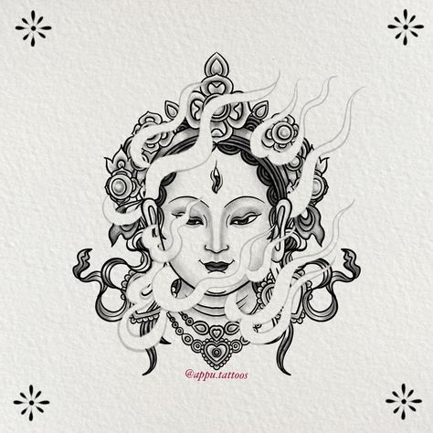 Buddha Tara Tattoo, Nepali Tattoo Ideas, White Tara Tattoo, Nepal Tattoo Ideas, Nepali Tattoo Design, Green Tara Tattoo, Nepali Tattoo, Tara Tattoo, Tibet Tattoo