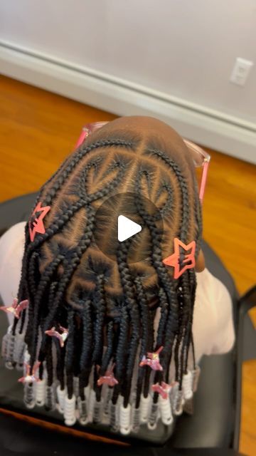 Back To School Hairstyles For Toddlers, Lil Black Girls Braided Hairstyles, Braids For Black Kids Girl Hairstyles, Kids Tribals With Knotless Braids, Kid Braided Styles, Little Black Girls Hairstyles Braids, Back To School Hairstyles For Kids, Cute Braided Hairstyles For Kids, Lil Girl Hairstyles Braids