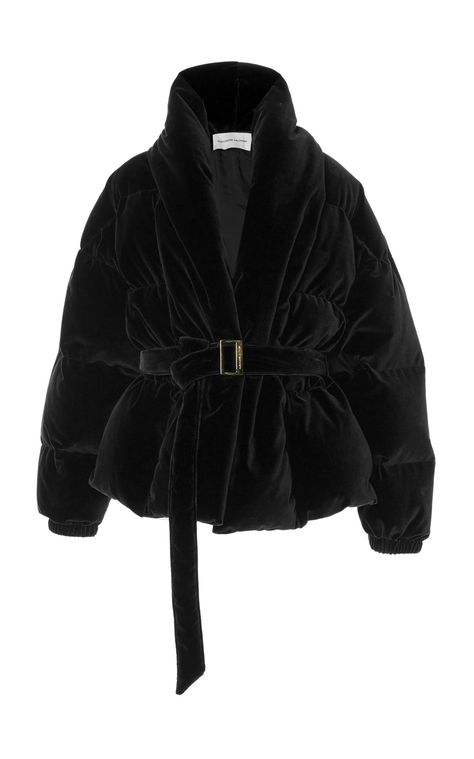 Velvet Puffer Jacket, Winter Coat Short, Piece Highlights, Elegant Outfit Classy, Chic Coat, Alexandre Vauthier, Dressed To The Nines, Velvet Jacket, Fashion Line