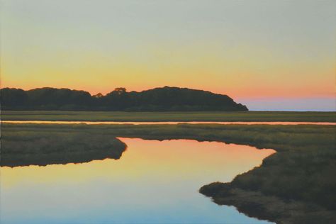 MARSH EVENING | ©Jim Holland. Simple Landscape Photography, Jim Holland, Marsh Aesthetic, Landscape Reference Photos, Marsh Landscape, Marsh Art, Landscape Photography Nature, Outdoor Paint, Nature Aesthetic