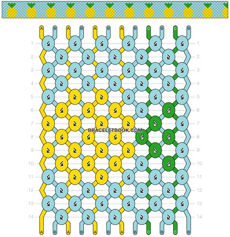 pineapple friendship bracelet Fun Friendship Bracelet Patterns, Diamond Friendship Bracelet, Bracelet Template, Diy Braided Bracelet, Cool Friendship Bracelets, String Bracelet Patterns, Friendship Bracelets Easy, Diy Friendship Bracelets Tutorial, Friendship Bracelet Patterns Easy