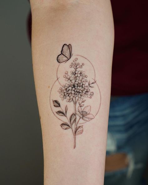 Lilacs-like this style Fineline Lilac Tattoo, Butterfly Lilac Tattoo, Hummingbird And Lilacs Tattoo, Mother Daughter Lilac Tattoo, Lilac And Lily Tattoo, Tattoo Lilac Flower, Lilac And Hummingbird Tattoo, Lilac Butterfly Tattoo, Lilac Flower Tattoo Simple