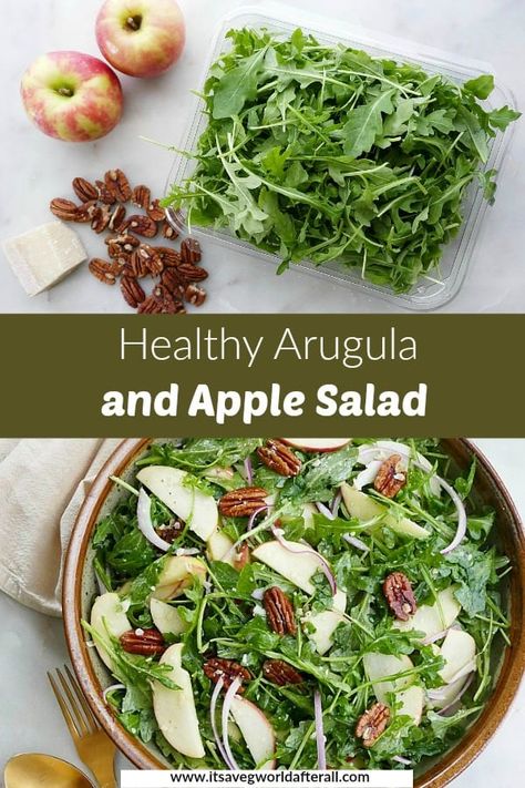 Arugula Recipes Vegan, Fall Vegetable Appetizers, Apple Arugula Salad, Arugula Apple Salad, Arugula Salads, Arugula Soup, Keto Cleanse, Arugula Recipes, Arugula Salad Recipes