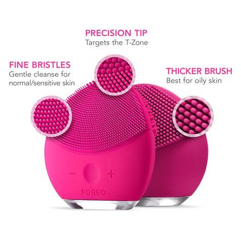 FOREO LUNA mini 2 Facial Cleansing Brush Gentle Exfoliation and Sonic Cleansing for All Skin Types Fuchsia ** Be sure to check out this awesome product. (This is an affiliate link) #skincare Facial Skin Care Products, Face Cleaning Brush, Foreo Luna Mini, Healthy Face, Face Pores, Face Brush Cleansing, Microcurrent Facial, Foreo Luna, Face Massager