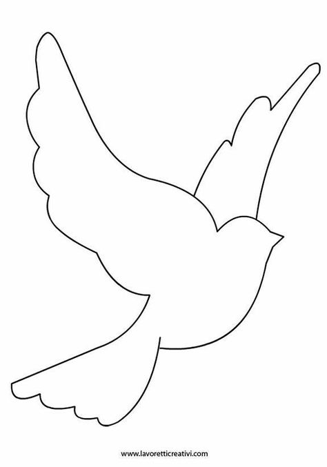 Bird Outline, Bird Template, Siluete Umane, Applique Templates, Church Banners, Aktivitas Montessori, Bird Silhouette, Stencil Template, Applique Patterns