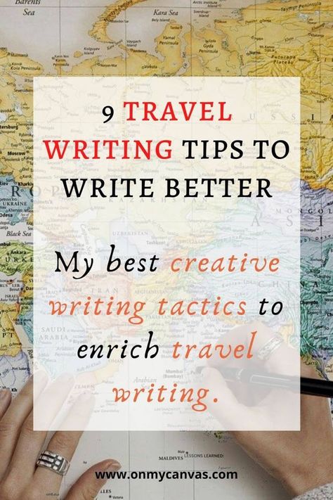 My 9 best Creative Writing tactics that I use to enrich Travel Writing. Writing about travel | Travel writing tips | Travel Writers | Traveler | Travel blog | Travel Blogging | Writing a travel article | Writing a travelogue | Travel bloggers | Tips for travel writing | Become a travel writer | Travel stories | Writers Community | Write better | Tell Stories  #travel #writing #travelwriter #writingtips #travelblogger #travelblog Creative Writing Techniques, Personal Essay, Writing Techniques, Write Better, Best Essay Writing Service, Travel Guide Book, Writing Exercises, Essay Writer, Travel Writing