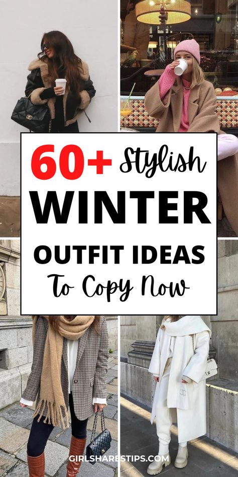 60+ Cute Casual Winter Outfits For Women [2024] To Be Cozy And Stylish Winter Outfits Korean, Korean Winter Outfits, Winter Date Outfits, Cold Weather Outfits Winter, Winter Date Night Outfits, Winter Outfits Aesthetic, Winter Outfits Warm, Stylish Winter Outfits, Trendy Outfits Winter