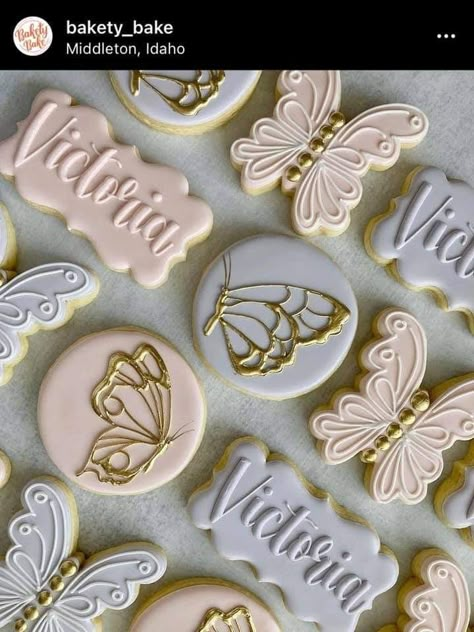 Eid Moubarak, Butterfly 1st Birthday, Butterfly Themed Birthday Party, Butterfly Baby Shower Theme, Butterfly Cookies, Baby Shower Sweets, Butterfly Birthday Party, Butterfly Cakes