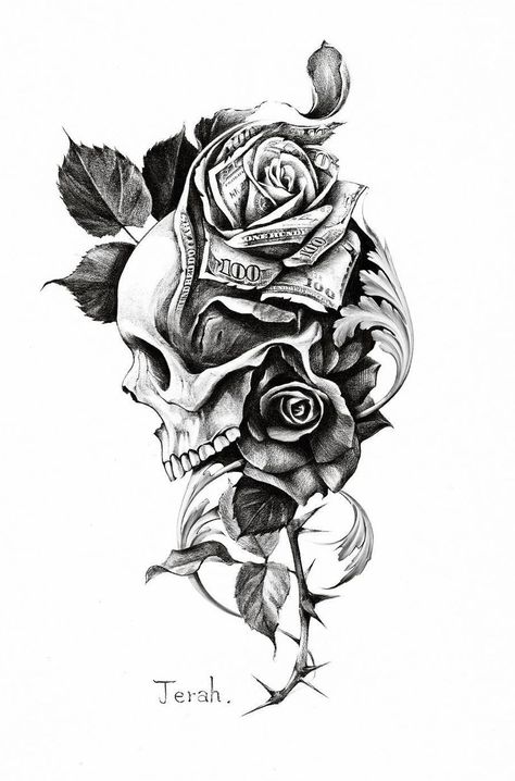 Sleeve Tattoos Skull, Feminine Owl Tattoo, Backbone Tattoo, Feminine Knee Tattoo, Arrow Tattoo Meaning, Tattoo Sleeve Women, Dark Roses Tattoo, Skull With Roses, Skull Rose Tattoos