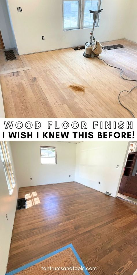 Considering restoring old wood floors? If you want to learn how to redo hardwood floors DIY, THIS is for you. Everything about redoing wood floors is here- save TIME + MONEY with this ultimate redo wood floors DIY + wood floor finishes guide. DIY hardwood floor refinishing is worth it! See my oak floor refinishing before and after here + decide for yourself! Save this + learn how to redo wood floors. Show off your refinished original hardwood floors in time for Christmas! Refinishing Old Wood Floors, Hardwood Floor Makeover, Redo Wood Floors Diy, How To Redo Hardwood Floors Diy, Redo Hardwood Floors, Oak Floor Refinishing, Hardwood Floors Diy, Diy Hardwood Floor, Diy Hardwood Floor Refinishing