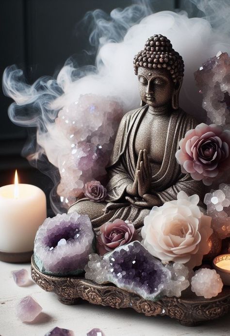 Chakra Room Ideas, Crystal Core Aesthetic, Crystal Vibes Aesthetic, Reiki Aesthetic, Crystal Images, Mystical Aesthetic, Spiritual Photos, Healing Room, Healing Magic