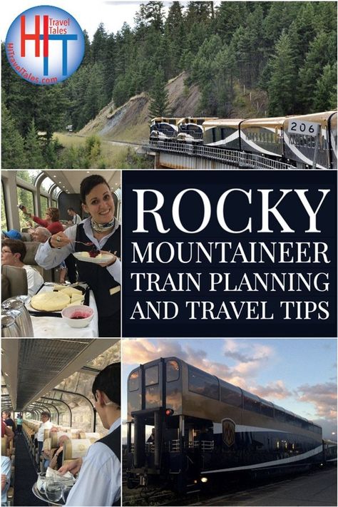 The Rocky Mountaineer train trip through the Canadian Rocky Mountains is an adventure of a lifetime, remaining for many a bit of a luxury indulgence. Before you book your Rocky Mountaineer train trip, read our insider tips detailing which class of service is the best for you - gold, gold plus, or silver. #rockymountaineer #luxurytravel #luxurytrain #travel #rockymountaineertrain #traintrips #travel #canada #banff #jasper #kamloops #whistler #canadiantrain #luxuryrail Train Travel Usa, Amtrak Travel, Rocky Mountaineer Train, Canada Banff, Train Vacations, Rocky Mountaineer, Train Trip, Scenic Train Rides, Road Trip Places