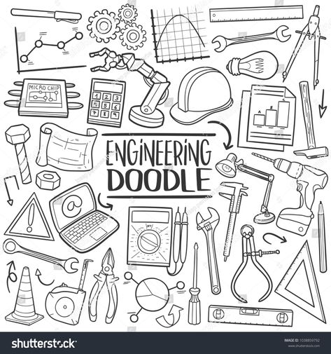 Engineering Traditional Doodle Icons Sketch Hand Made Design Vector #Ad , #AD, #Doodle#Icons#Engineering#Traditional Banner Doodle, Doodle Icons, Doddle Art, Engineers Day, School Book Covers, Flower Drawing Design, Doodle Icon, Poster Drawing, Dot Journals