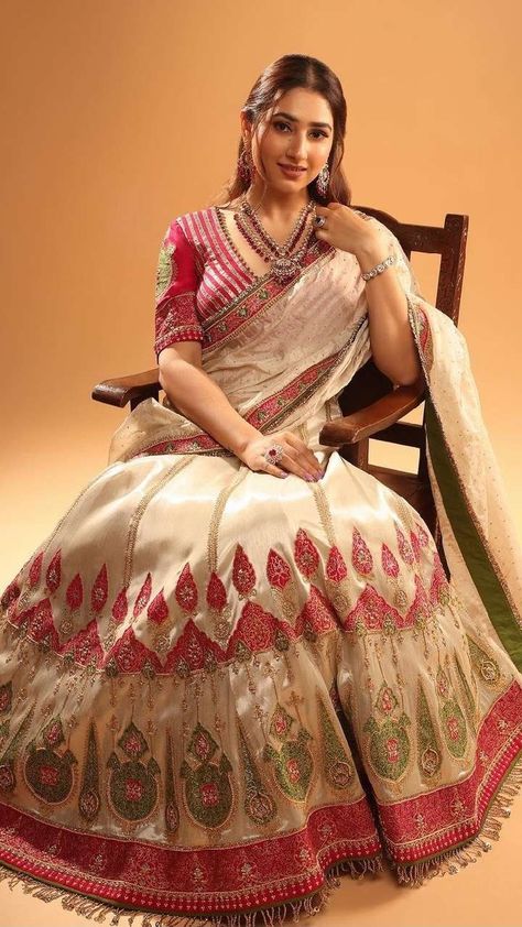 5 Gorgeous Lehenga Designs By Disha Parmar For Engagement Gorgeous Lehenga, Golden Lehenga, Disha Parmar, Chikankari Lehenga, Engagement Lehenga, Lehenga Dress, Bollywood Bridal, Indian Celebrity, Green Lehenga