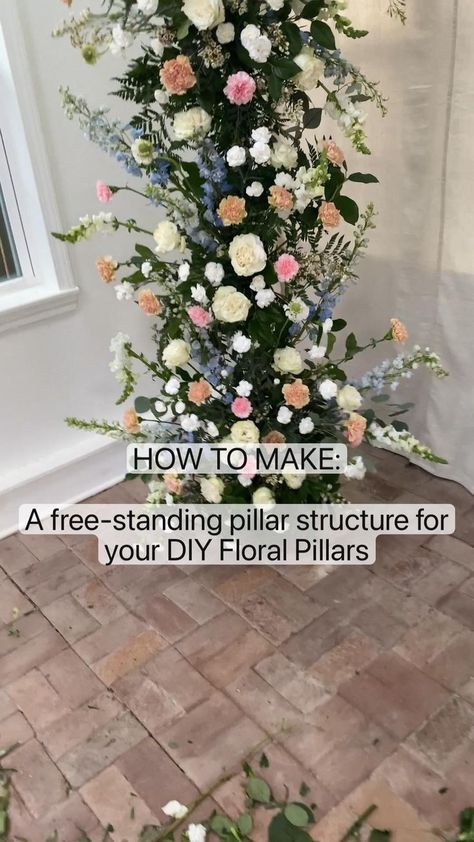 Floral Pillars, Garden Escape, Floral Arch Wedding, Diy Arrangements, Arch Decoration Wedding, Flower Arrangements Simple, Floral Arrangements Diy, Wedding Ceremony Flowers, 2022 Wedding