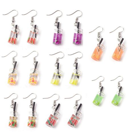 PRICES MAY VARY. 【Package 】Includes 6 or 8 pairs funny dangle earrings for little girls and teen girls 【Design】 Unique bubble tea design with a variety of fruits and food, makes you attract the attention of others in summer 【Material】alloy, resin, which is non-toxic and durable. Lightweight and small 【Occassions】As a great gift for your friends and family；Suit for parties, costume, dating and daily wear 6 or 8 Pairs funny fruit earrings pearl milk tea dangle earrings cute bottles drop earrings f Pearl Milk Tea, Earrings Funny, Pearl Tea, Kawaii Fruit, Funny Fruit, Weird Jewelry, Funny Earrings, Earrings Sets, Tea Design