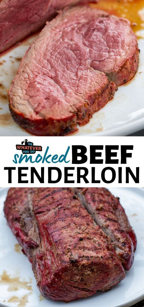 Smoked Beef Tenderloin, Beef Tenderloin Roast Recipes, Quick Beef Recipes, Whole Beef Tenderloin, Traeger Grill Recipes, Beef Tenderloin Recipes, Beef Tenderloin Roast, Tenderloin Roast, Recipes Meat