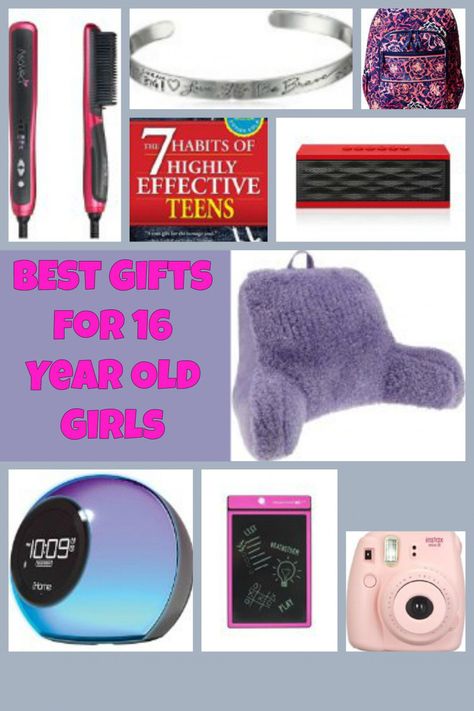 Cute, stylish and fun gift ideas for 16 year old girls including hair accessories, music gifts, bath sets, stuff for their room and books! Sweet 16 Birthday Gifts, Sweet Sixteen Gifts, Teen Gifts, Trending Christmas Gifts, Christmas Gifts For Teen Girls, Cool Gifts For Teens, Mommy Tips, 16 Birthday, Thoughtful Christmas Gifts