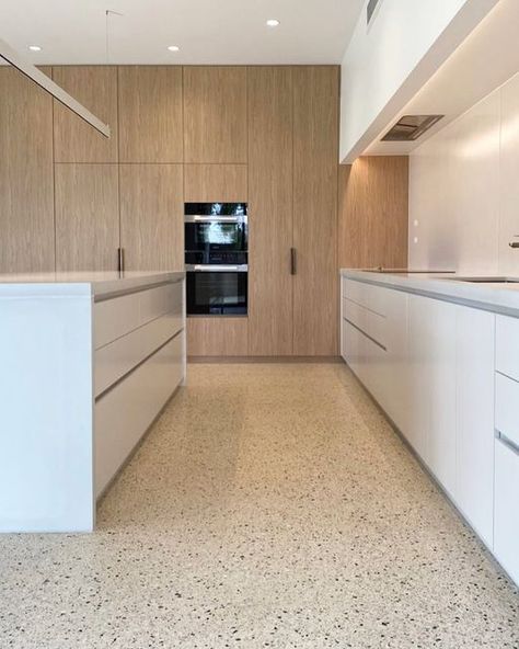 SmartCrete on Instagram: "Mechanical Polished Concrete…. Builder - @nbcustombuilds 📸 @dma_kitchens Concrete supplied by @vicmixconcrete" Polished Concrete Living Area, Burnished Concrete Floor Kitchen, Polished Concrete Kitchen Floor, Kitchens With Concrete Floors, Warm Concrete Floors, Concrete Tile Kitchen, Hardwood Kitchen Floors, Kitchen With Concrete Floors, Cement Floors In House