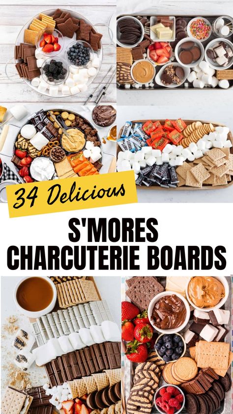 Looking for delicious and creative s'mores charcuterie board ideas? We've got you covered! Elevate your dessert game with these mouthwatering s'more charcuterie board inspirations. From classic combinations to unique twists, these boards are perfect for any occasion. Get ready to impress your guests and satisfy your sweet tooth with these tasty treats! S’mores Grazing Board, S'more Charcuterie Board Ideas, S’mores Charcuterie Boards, S’mores Dip Board, Easy Dessert Board Ideas, S’mores Charcuterie Board Small, S’more Charcuterie Board Designs, Peanut Butter Board Charcuterie, Indoor S’mores Charcuterie