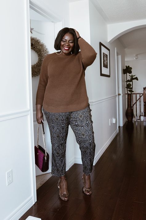 6 Holiday Party Outfits That Aren't Dresses - My Curves And Curls Holiday Party Outfit Work, Office Party Outfits, Holiday Party Outfits, Casual Holiday Outfits, Business Dress Women, Holiday Party Attire, Casual Party Outfit, Plus Size Fall Outfit, Plus Size Summer Outfits