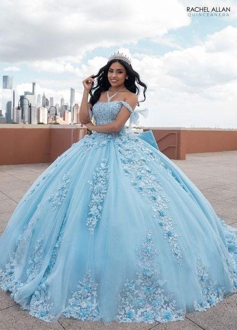 Luxurious Sky Blue Quinceanera Dress Light Blue Quince Dress With Butterflies, Frozen Theme Quinceanera, Light Blue Quinceanera Dresses Cinderella, Periwinkle Quinceanera Dress, Summer Quinceanera Dresses, Burgundy Quince Dresses, Quinceanera Dresses Light Blue, Sweet 16 Dresses Blue, Baby Blue Quinceanera Dresses