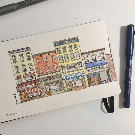 Neighborhood #hoboken #drawing #doodle by hee_cookingdiary Neighborhood Drawing, Heegyum Kim, Inspiring Drawings, Cooking Diary, Architecture Portfolio, The Neighbourhood, Doodles, Sketch, Portfolio