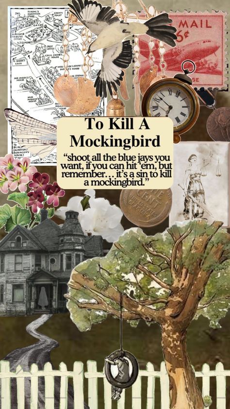 to kill a mockingbird vintage nostalgia wallpaper To Kill A Mockingbird Book Aesthetic, Mockingbird Aesthetic, Nostalgia Wallpaper, Drawing Ideas List, Kill A Mockingbird, Vintage Nostalgia, Harper Lee, The Book Thief, Wisdom Books