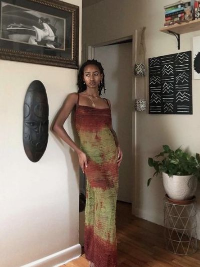 Neo Soul Fashion Outfits Women, Bohooutfit Ideas, Neo Soul Style, Neo Soul Aesthetic Fashion, Neosoul Outfits, Afrocentric Hippie, Neo Soul Fashion Outfits, Boho Outfits Black, Spiritual Baddie Outfits