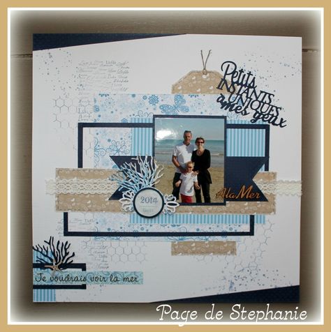 Notre atelier scrap de l'après midi d'hier - Mon scrapbooking par Tatalo Picture Layout, High School Art Lesson Plans, Smash Book Pages, Paper Bag Album, Paper Bag Scrapbook, Unique Scrapbooks, Album Photo Scrapbooking, Book Page Art, Birthday Scrapbook