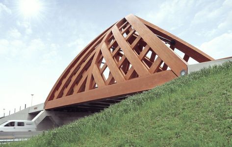 Road bridges built with Accoya wood, the Netherlands Sustainable Architecture Design, Grey Siding, Villas In Italy, Deck Stairs, Siding Colors, Door Inspiration, Wood Siding, Wood Deck, Sustainable Architecture