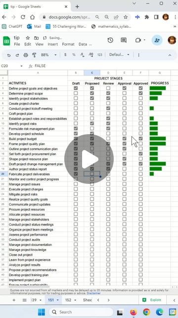 Excel Conditional Formatting, Progress Bar In Excel, Google Sheets Cheat Sheet, Corporate Speak, Excel Projects, Google Sheets Tips, Online Bullet Journal, Google Sheets Templates, Alternative School