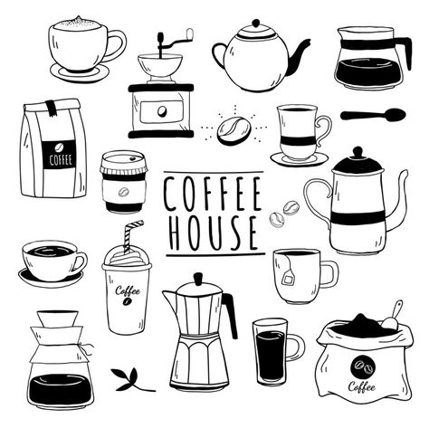 Discover thousands of copyright-free vectors. Graphic resources for personal and commercial use. Thousands of new files uploaded daily. Cafe Icon, Coffee Doodle, Yellow Business Card, House Pattern, Zestaw Ikon, Coffee Icon, Coffee Vector, Coffee Shop Logo, Modern Business Cards Design