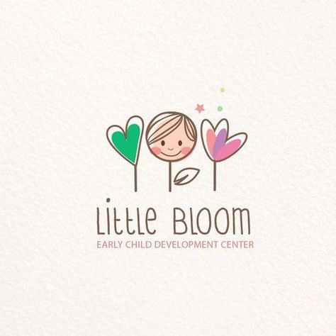 Preschool Logo, Kindergarten Logo, Daycare Logo, Logo Education, Baby Logo Design, Kids Logo Design, Baby Logo, Kindergarten Lesson Plans, Kindergarten Lessons