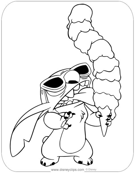 Lilo And Stitch Colouring Pages, Colouring Pages Stitch, Coloring Pages Disney Characters, Stitch Disney Coloring Page, Free Drawing Templates, Pictures To Colour In, Disney Colouring In Pages, Cartoon Coloring Pages For Grown Ups, Stitch Coloring Sheets