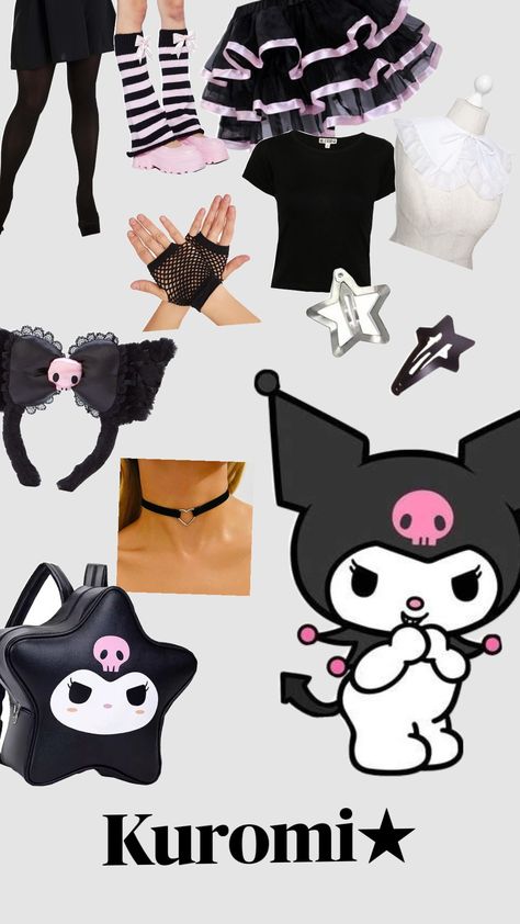 MY HALLOWEEN COSTUME!!#halloween#halloweencostume#sanrio#kuromi#cute#imemo#skibidi#sigma Sanrio Costume Ideas, Hello Kitty And Kuromi Costume, Kuromi Costume Halloween, Diy Kuromi Costume, Kuromi Cosplay Outfit, Kuromi Costume Ideas, Kuromi Rave Outfit, My Melody And Kuromi Costume, Kuromi Outfit Ideas