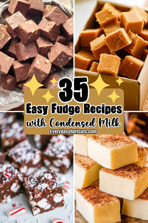 Need to make a quick and easy fudge? I’ve got the best fudge recipes using condensed milk that are perfect for any occasion! Fudge Recipes With Condensed Milk, Recipes With Condensed Milk, Fudge Recipe Condensed Milk, Best Fudge Recipes, Hot Chocolate Fudge Recipe, Condensed Milk Recipes Easy, Recipes Using Condensed Milk, Christmas Fudge Recipes Easy, Fudge With Condensed Milk