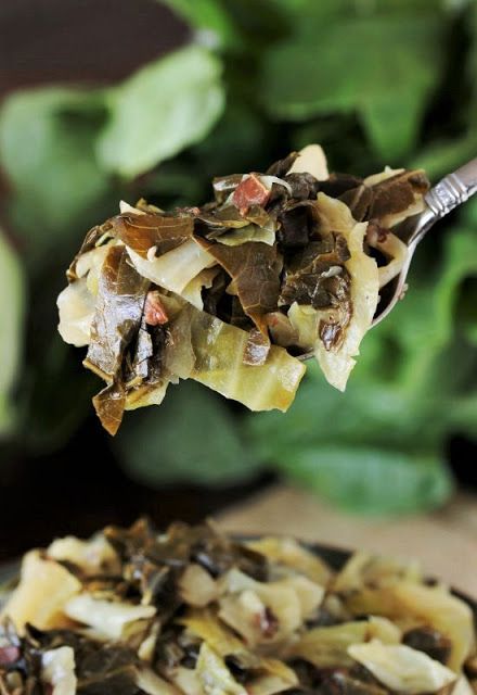 Greens And Cabbage Mixed, Collard Greens And Cabbage Recipe, Cabbage And Collard Greens Mixed, Fried Collard Greens Recipes, Mixed Greens Recipe Soul Food, Collards Greens Recipe, Collard Green Recipes, Southern Collards, Collard Greens Recipe Soul Food