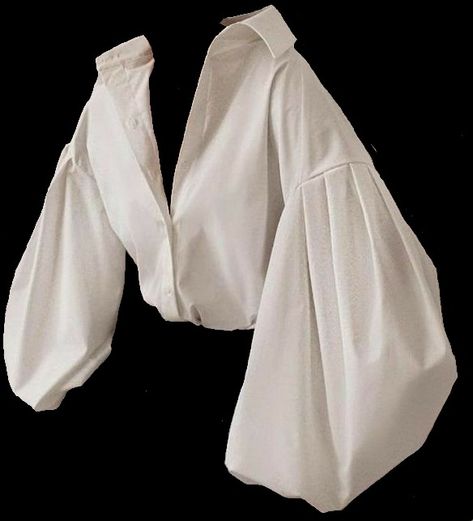 Big Sleeve Shirt, Billowy Shirt, Plain White Shirt, Big Sleeves, Shirt Drawing, Tie Shirt, White Long Sleeve Shirt, Loose Fitting Tops, White Blouse