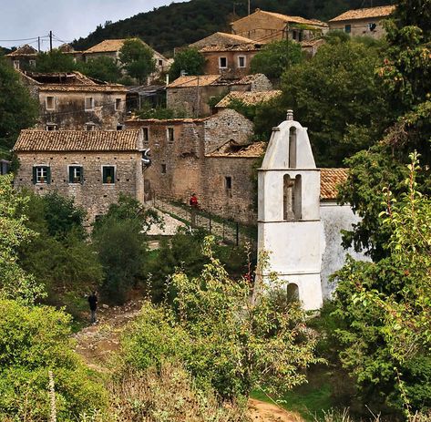 Old Périthia, Greece Gerald Durrell, Corfu Town, Corfu Island, Corfu Greece, Holiday Places, Greece Islands, Visiting Greece, Beautiful Places On Earth, Need A Vacation