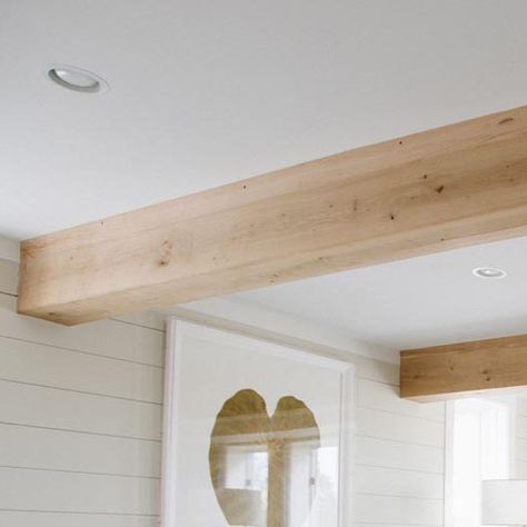 S The Heart Pine Pany White Oak Beams, Ceiling Beams Living Room, Faux Ceiling Beams, Box Beams, Beams Living Room, Oak Beams, Pitched Ceiling, Vaulted Ceiling Living Room, Shiplap Ceiling