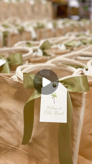 Sparrow Box Co. | custom & ready to ship gift boxes on Instagram: "Check out what went into these “welcome to Palm Beach” Wedding welcome bags which kicked off the weekend with a party at @thecolonypalmbeach and celebrated the wedding at the iconic @thebreakers hotel.

Each bag was filled with baseball hats to keep guests shaded, water, wedding weekend itinerary, “weekend essentials” packet and lots of snacks!

Planner: @poshpartygal 
Bag assembled by : @sparrowboxco 

#palmbeachwedding #weddingwelcomegifts #weddingwelcomebag #welcomebags #weddingswag #weddingideas #weddingstyle #weddingseason #floridawedding #weddingdetails #curatedweddinggifts #theartofgiving #weddinggifts #weddingmonogram" Welcome Gifts For Guests, Wedding Vowels, Wedding Guest Bags, Wedding Weekend Itinerary, Guest Gift Bags, Wedding Swag, Wedding Welcome Gifts, Beach Wedding Guests, Curated Wedding