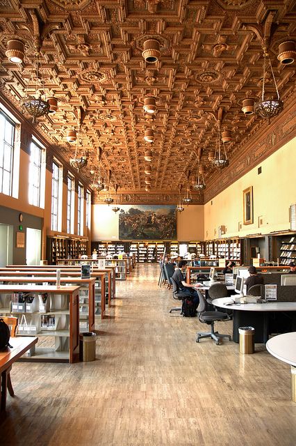 A dream library. UC Berkeley, Doe Memorial Library. Berkeley Library, Berkeley Law, University Inspiration, Abstract Writing, Library Interior, California Architecture, 10 Year Plan, Admissions Office, University Architecture