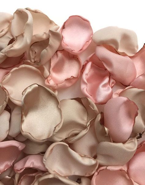 Creams, blush, tans Blush Pink Bridal Shower, Smith Wedding, Flower Girl Petals, Champagne Flowers, Wedding Aisle Decorations, Pink Bridal Shower, Pink Table, Pink Bridal, Etsy Wedding