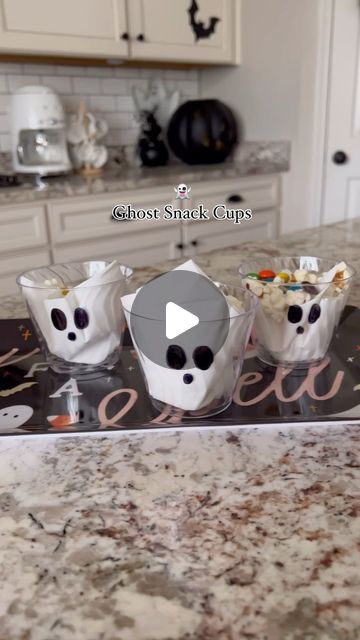 Kristen Blick on Instagram: "GHOST SNACK CUPS 👻  The easiest way to add a little spooky-cuteness to a Halloween movie night or fall/halloween party!   ✨ SAVE this idea for your upcoming fall activities and share with a fellow Halloween lover 👻  #fallseason🍁 #fallvibes🍁 #autumnmagic #autumnmood🍂 #autumnmorning #fallsnacks #falltreats #halloweensnacks #halloweentreats #fallaesthetic #autumnseason #autumnaesthetic #halloweenseason #halloweenaesthetic #fallcountdown2024 #pumpkinspiceseason" Halloween Movie Night Ideas, Halloween Movie Night Party, Spooky Movie Night, Fall Halloween Party, Ghouls Night, Halloween Movie Night, Fall Snacks, Spooky Movies, Movie Night Party